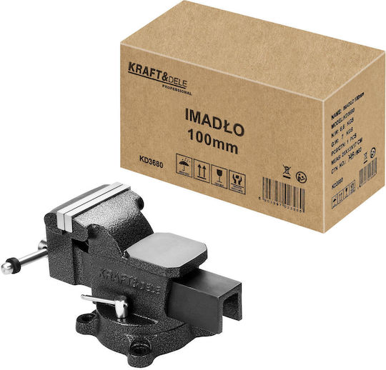 Kraft & Dele Въртяща се менгеме с максимално отваряне 100mm