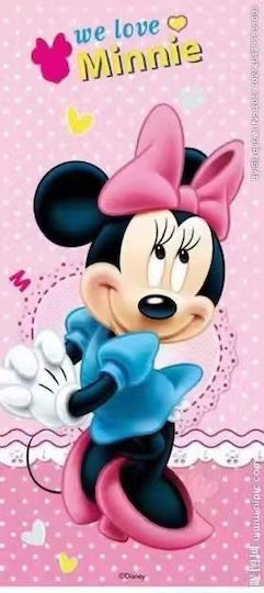 Плажна Кърпа Детска 100 Микрофибър 70x140 Minnie Paidtowel-015