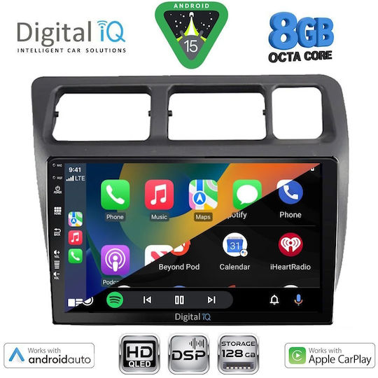 Digital IQ Автомобилна Аудио Система за Toyota Corolla 1992-1997 (Bluetooth/USB/Вграден Wi-Fi/GPS/Apple CarPlay/Android Auto) с Touch Screen 9"