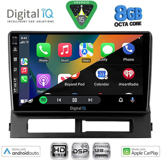 Digital IQ Sistem Audio Auto Pentru Toyota Prius 2003-2009 Cu Clima Bluetooth USB Wi-Fi GPS Apple CarPlay Android Auto Cu Ecran Tactil 9"
