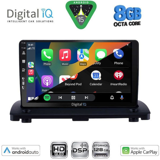 Digital IQ Автомобилна Аудио Система За Volvo XC 90 2002-2014 Bluetooth USB Вграден Wi-Fi GPS Apple CarPlay Android Auto С Touch Screen 9"