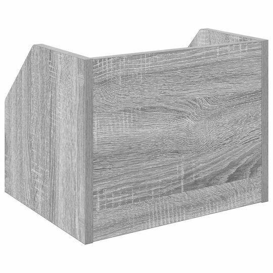 vidaXL Hi-Fi Furniture Grey 30x38x29cm