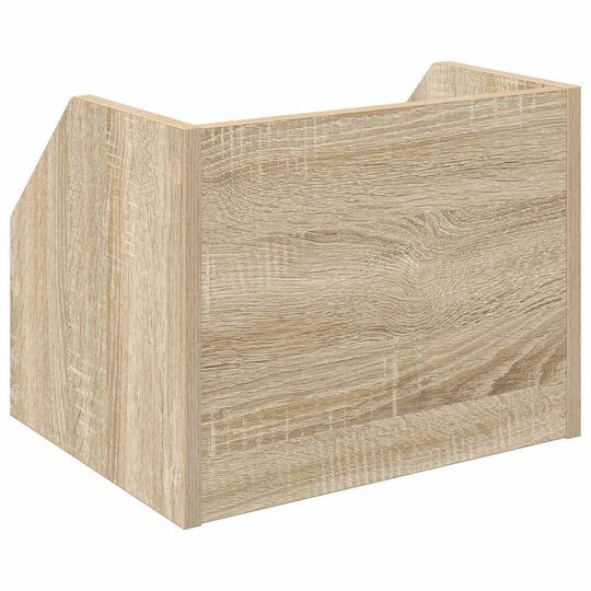 vidaXL Мебел Hi-Fi Кафяв 30x38x29cm