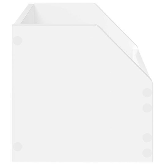 vidaXL Мебел Hi-Fi Бял 30x38x29cm