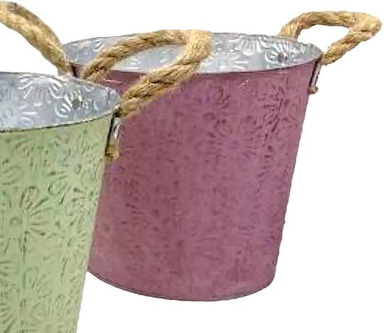 HOMie Metal Plant Pot Red 18x18x17cm