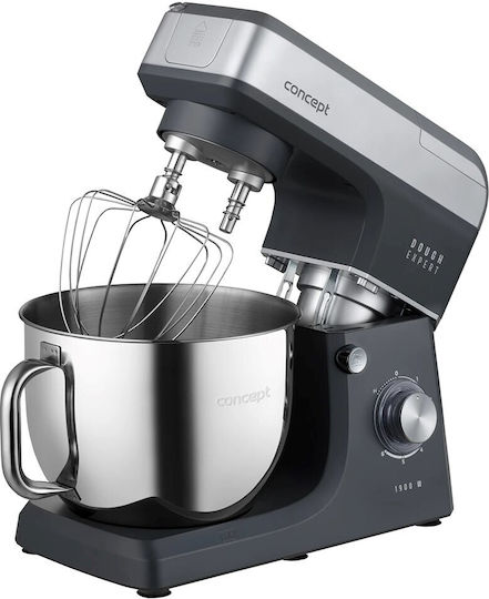 Concept Stand Mixer 1900W with Stainless Bowl 7lt Grey