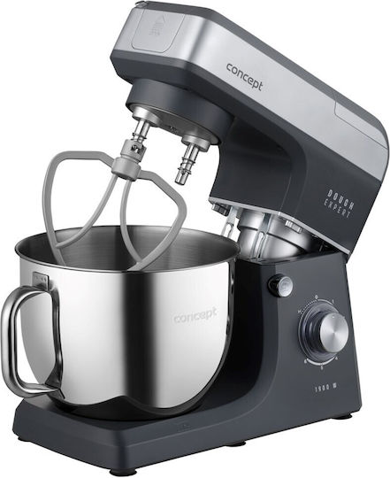 Concept Stand Mixer 1900W with Stainless Bowl 7lt Grey