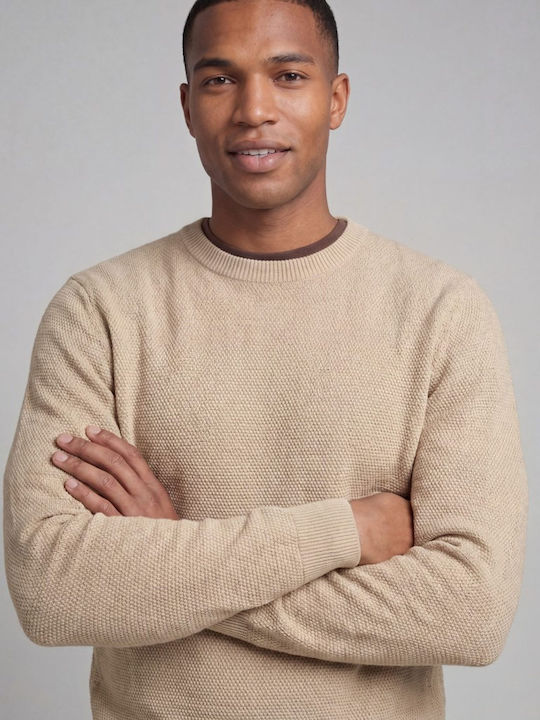 Polo Long Sleeve Beige Sweater
