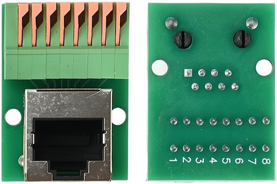Ez-rj45sapv Rj45 Weiblich 8 Pin Push-in Feder Schraubenloses Terminalblock Vertikal