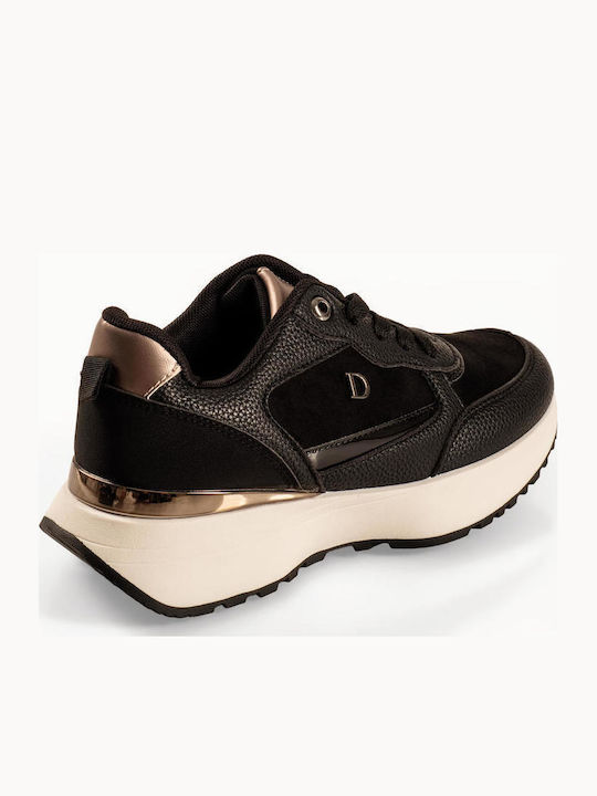 Adidași Flatform Pentru Femei Negri