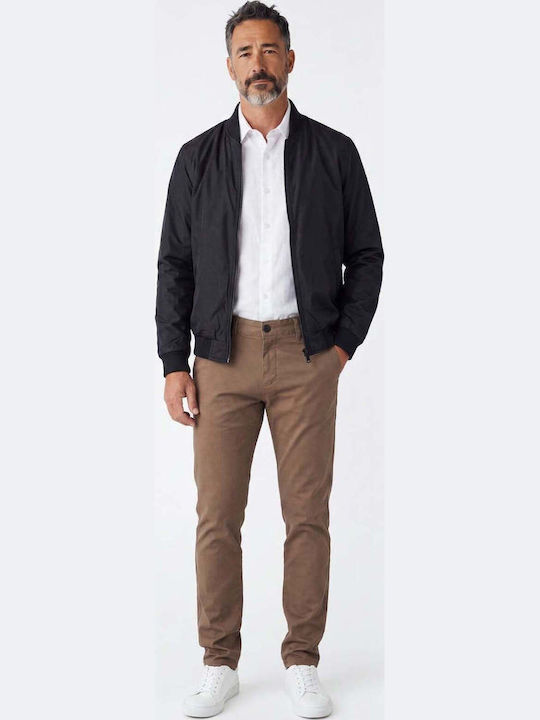 Herren Jacken Bomber Schwarz