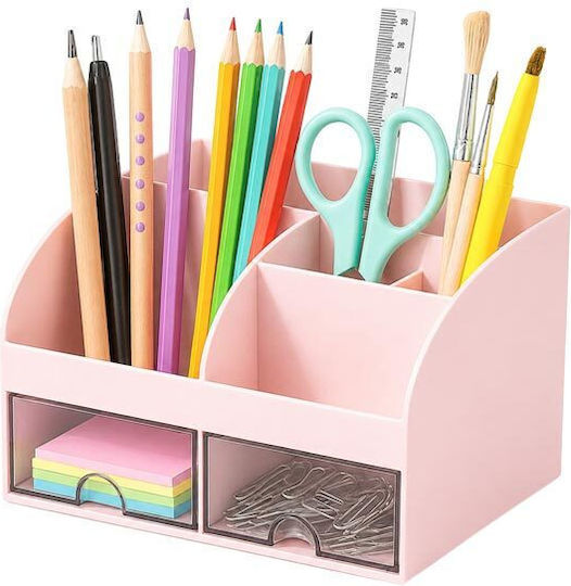 Kunststoff Schreibtischschublade 14x12x21cm Rosa