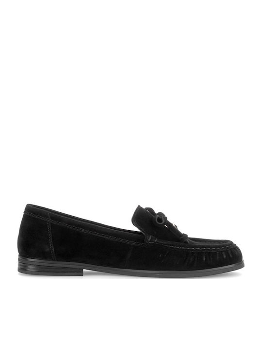 Loafers Dama Din Piele În Culoare Neagră