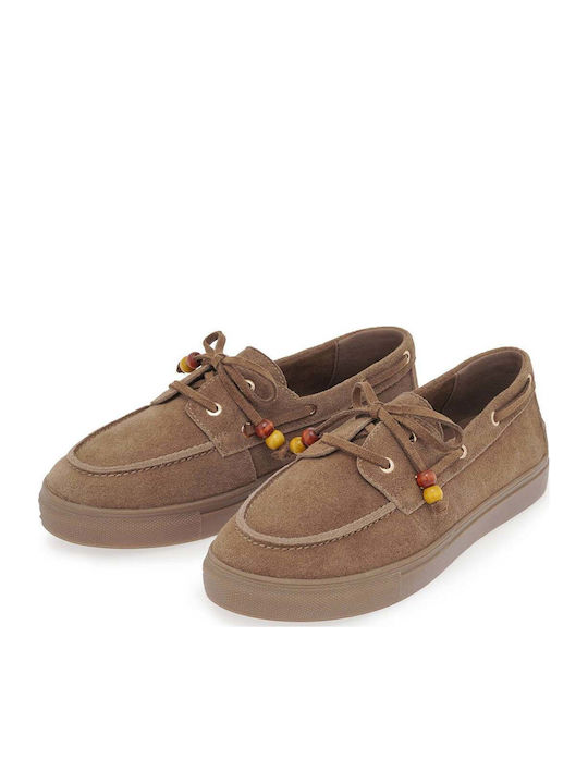 Damen Mokassins in Tabac Braun Farbe