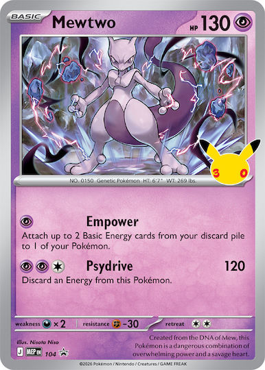 Pokemon Sammlerkartenspiele Figure Collection Mew-Mewtwo 30. Jubiläum Verschiedene Designs