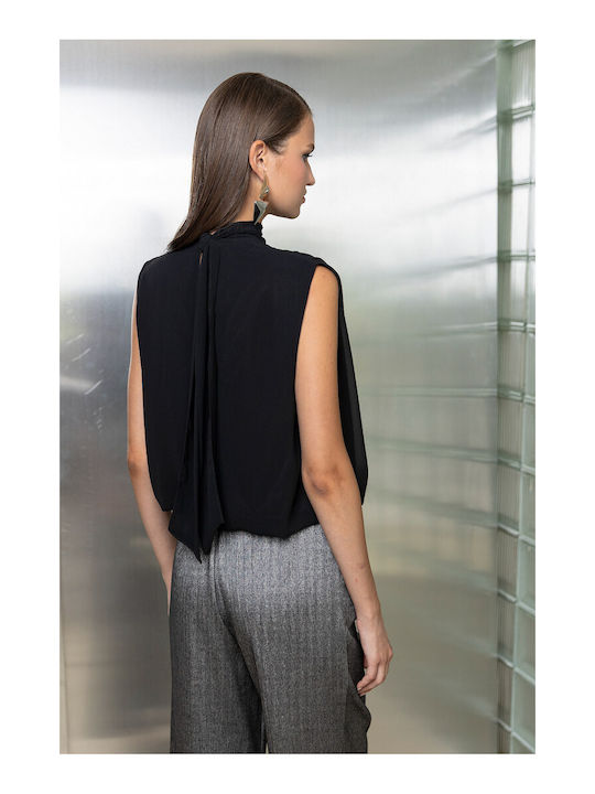 Women's Blouse Black 27405-1-BLACK