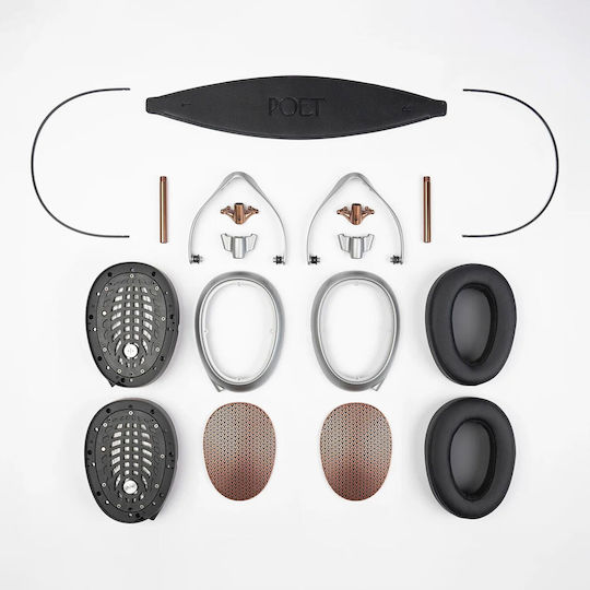 Meze Audio Poet Wired Over Ear Headphones Silver