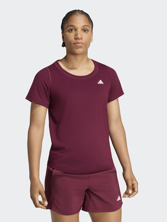 adidas Ess Women's T-shirt Fast Drying Burgundy
