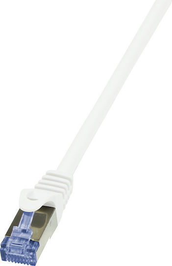 LogiLink S/FTP Cat.6a (Gigabit) Мрежов Кабел Ethernet 7.5м Бял