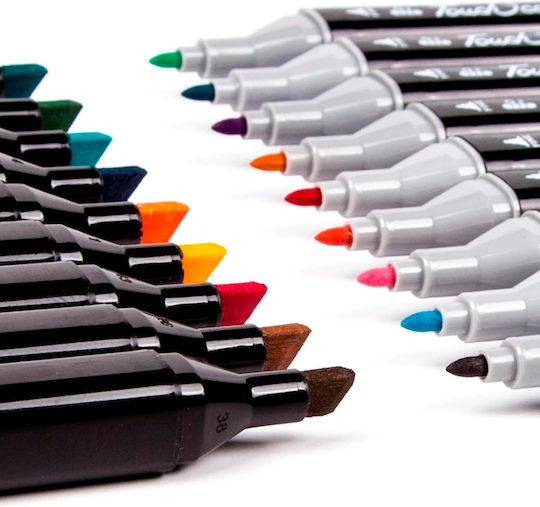 Zeichenstifte mit Doppelspitze Set 18 Farben
