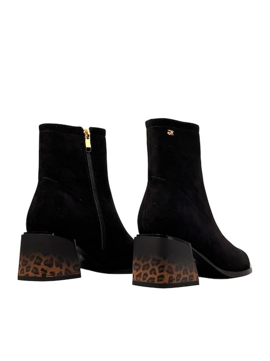 Suede Women's Ankle Boots Black