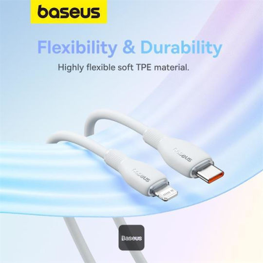Baseus USB-C to Lightning Cable 20W Λευκό 2m P10355701221-01