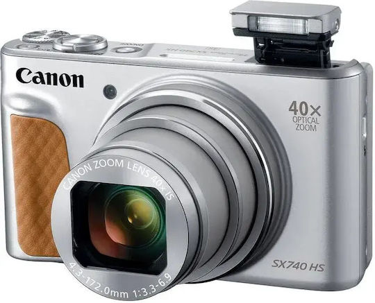 Canon PowerShot SX740 HS Travel Kit Cameră Foto Compactă 20.3MP Zoom Optic 40x Argintie