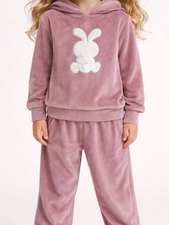 Kids Sweatpants Set Pink