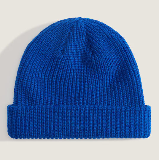 Core Basic Cuff Beanie Unisex Knitted Beanie in Blue Colour