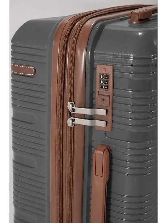 Benzi Mittlerer Hartschalen-Reisekoffer Graue Höhe 65cm