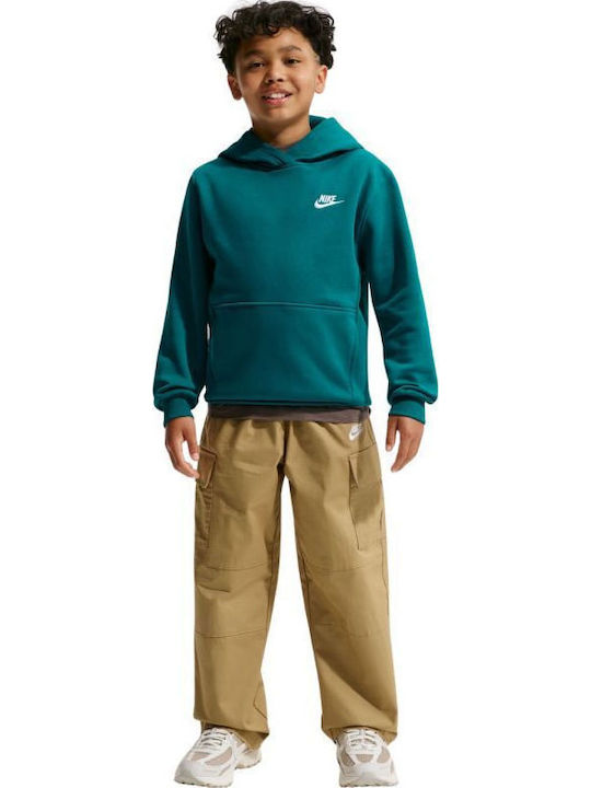 Nike Παιδικό Φούτερ Green