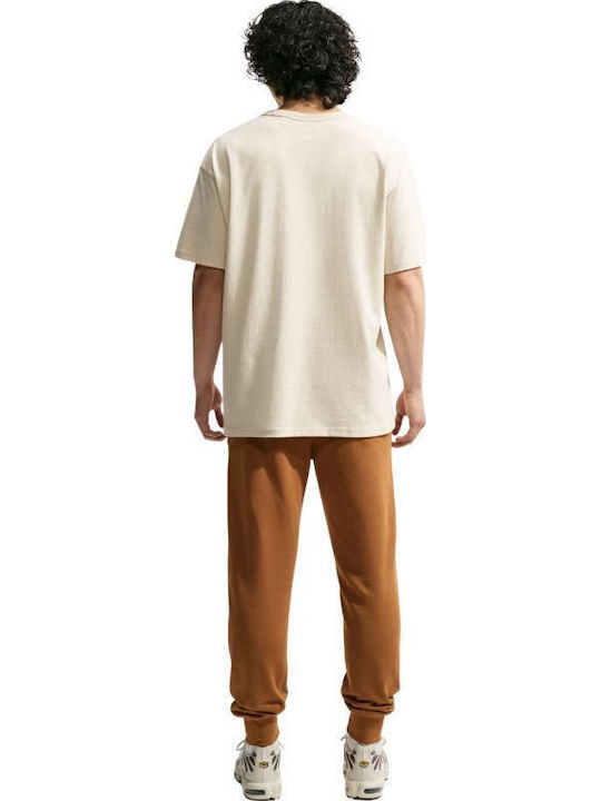 Herren-Sweatpants mit Gummizug Braun