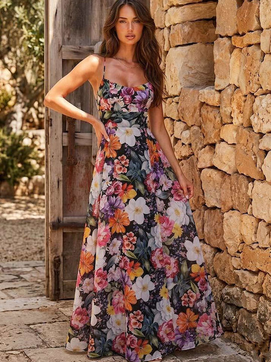 Summer Maxi Shirt Dress Floral 578208 291C