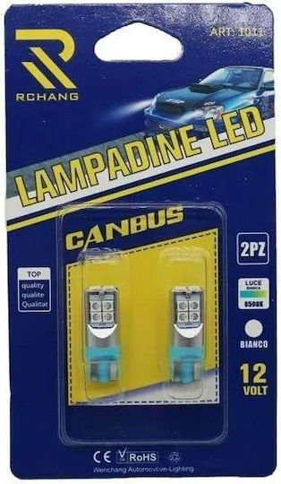 Rchang Lămpă Auto T10 Canbus LED 6500K Alb Rece 12V