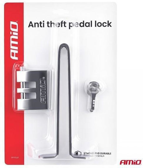 Amio – Diebstahlschutz Pedal L02 Bremse Kupplung Robuste Stahlkonstruktion Hochsicherheits-Diebstahlschutz – 1 Stück 04902/am