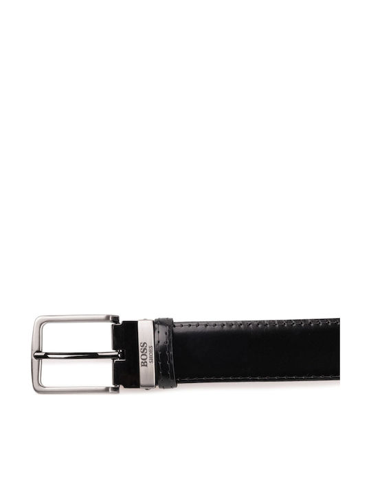 Herren Gürtel Leder Schwarz