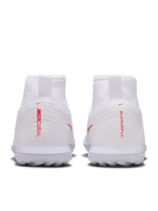 Mercurial Superfly 11 Club TF Детски футболни обувки с Гумена Подметка Бели