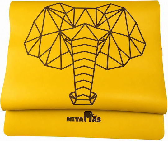 Yoga Mat Pu Pro Yoga Mat Gaja Sun Yellow 183x68cm