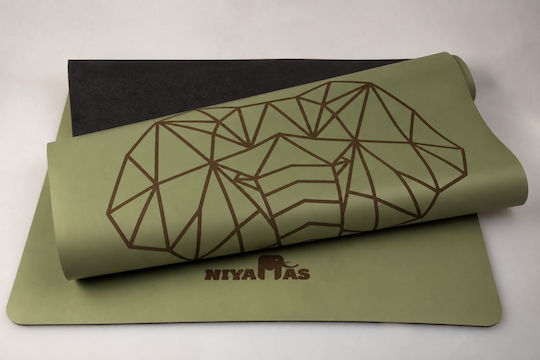 Стелка за йога Pu Pro Yoga Mat Gaja Olive Green 183x68cm