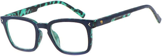 Cammello 6787 Oчила за четене +1.25 Син Деним Черен Зелен 6787-blue-demi-black-green-125_35012
