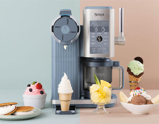 Ninja CREAMi Scoop & Swirl Eismaschine 2x480ml Blau