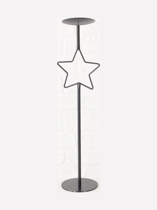 Boltze Boltze Kerzenhalter Set Metall in Weiß Farbe 54cm 3 Stück