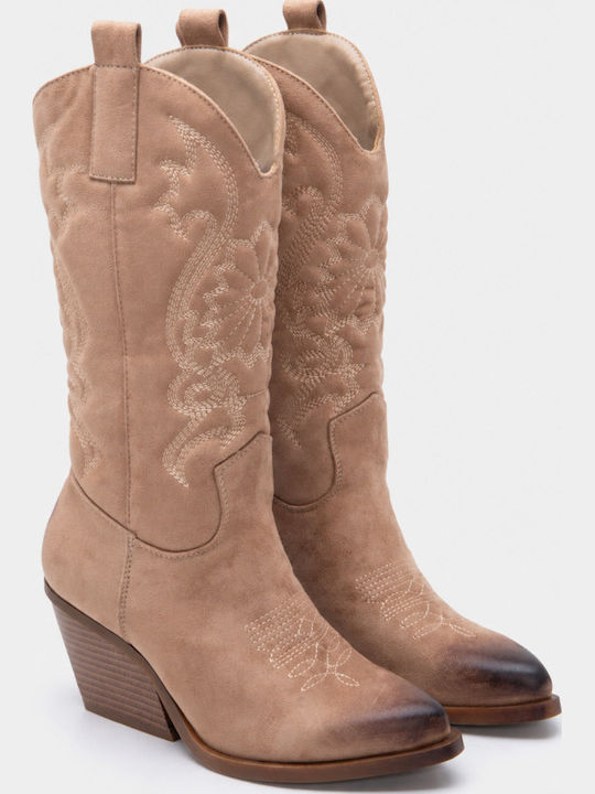 Women's Cowboy Boots Beige