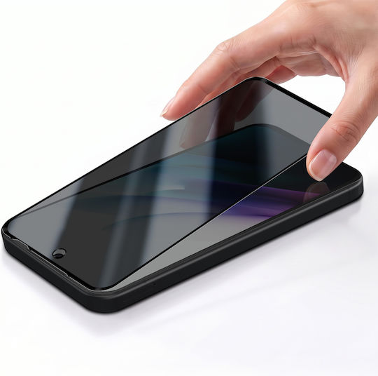 Avizar Tempered Glass Xiaomi Redmi 15 Privacy Shockproof Protection Transparent Black