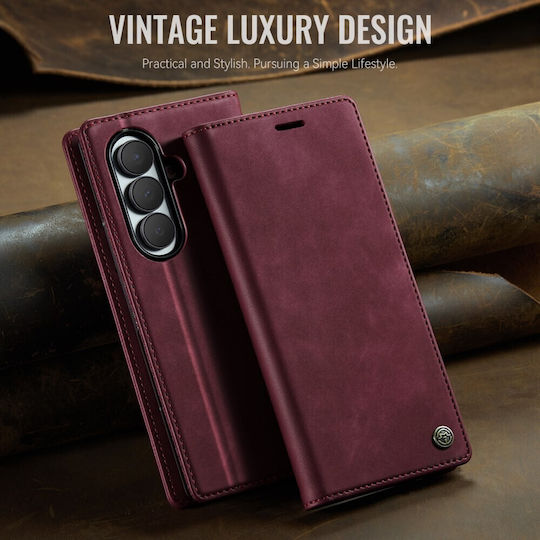 Caseme 033 Retro Book Case Wine Red Samsung Galaxy Z Fold8 Ultra 5g