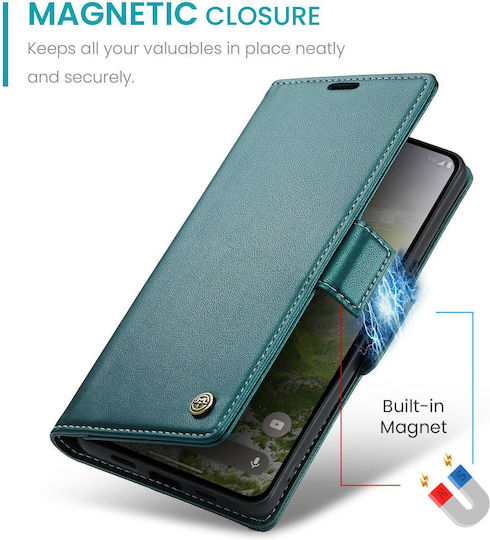 Caseme 023 Google Pixel 10a Rfid Wallet Leather Case Green