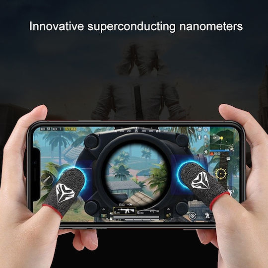 Gaming Gloves Superconductive Sweat-Resistant Fingers Purple