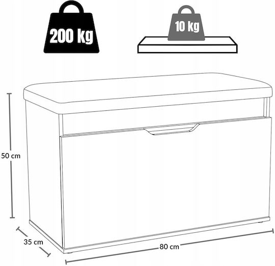 Дървена 80x35x50cm Дървена 80x35x50cm