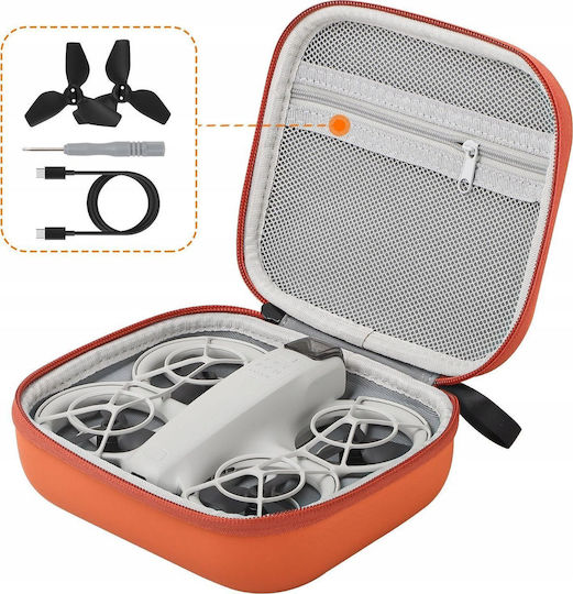 Sunnylife Калъф За Пренасяне Оранжев Текстилен За DJI Neo 17.5x6.7x15.6см