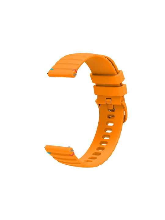 Garmin Vivoactive 5 Silicone Embossed Wave Style 20mm Yellow